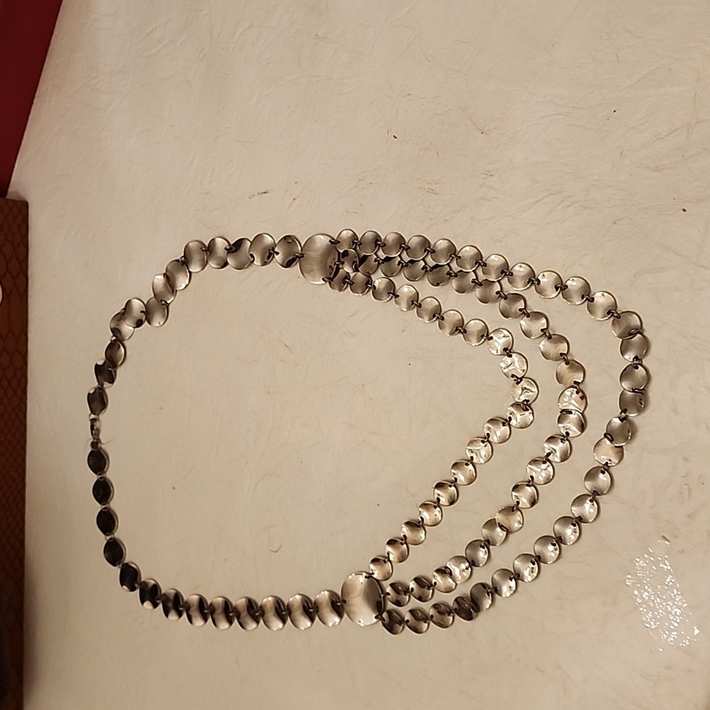 Stainless steel 3 tiered necklace